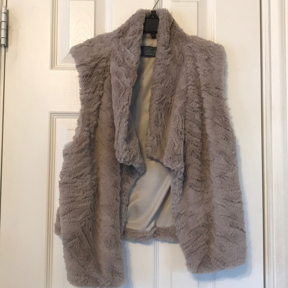 Costa Blanca Collection faux fur vest